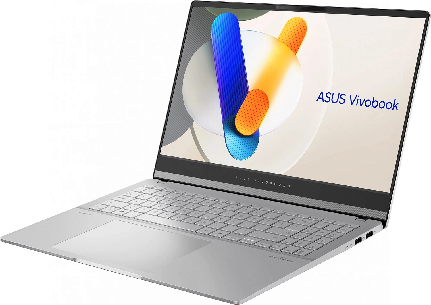 Ноутбук ASUS Vivobook S 15 OLED M5506NA-MA013 AMD Ryzen5 7535HS Mobile   3.3GHz  LPDDR5X 16GB 1TB PCIE G4 SSD   15.6" 3К (2880 x 1620) OLED  120Hz Without OS  Cool Silver