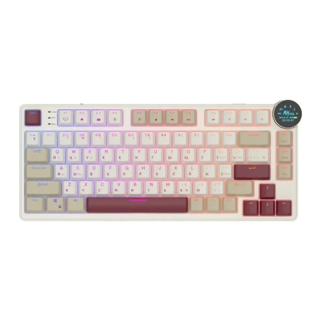 Клавиатура Royal Kludge Клавиатура Royal Kludge RK N80 Rosy Clouds USB/2.4 GHz/Bluetоoth, RGB, Hot Swap, Brown switch