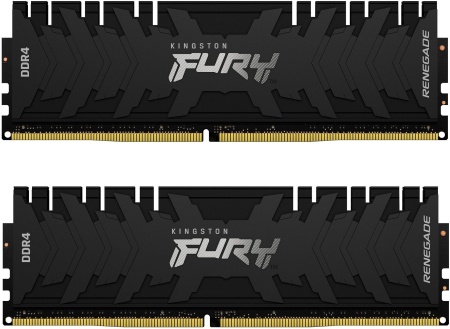 Память DDR4 2x32Gb 3200MHz Kingston KF432C16RBK2/64 Fury Renegade Black RTL Gaming PC4-25600 CL16 DIMM 288-pin 1.35В dual rank с радиатором Ret
