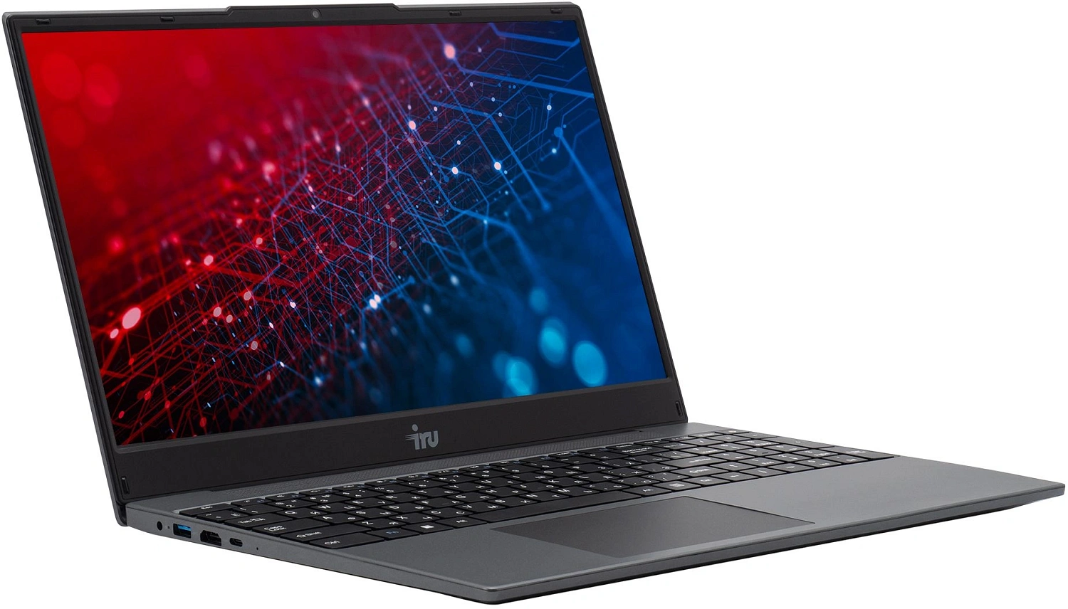 Ноутбук IRU Tactio 15PHC Ryzen 7 5825U 16Gb SSD512Gb AMD Radeon Graphics 15.6" IPS FHD (1920x1080) FreeDOS black WiFi BT Cam 4000mAh (2150137)
