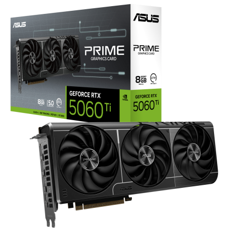 Видеокарта ASUS RTX5060Ti PRIME 8GB GDDR7 128bit 3xDP HDMI 3FAN RTL [PRIME-RTX5060TI-8G]