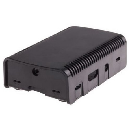 Raspberry Pi 3 Model B , 2-piece black case ASM-1900040-21 for Raspberry Pi 3 B/B+ , совместим с креплением VESA Mount (103-4300)