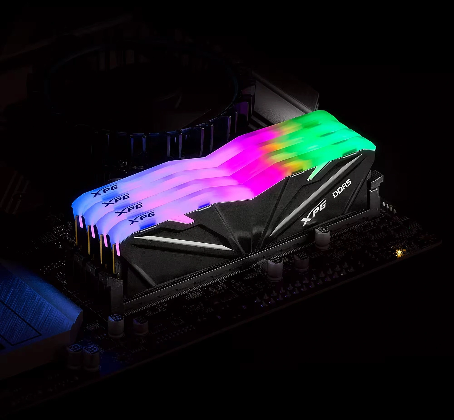 Память DDR5 2x16GB 5600MHz A-Data AX5U5600C4616G-DTAMRBK XPG ARMAX RGB RTL PC5-44800 CL46 DIMM ECC 288-pin 1.1В kit single rank Ret