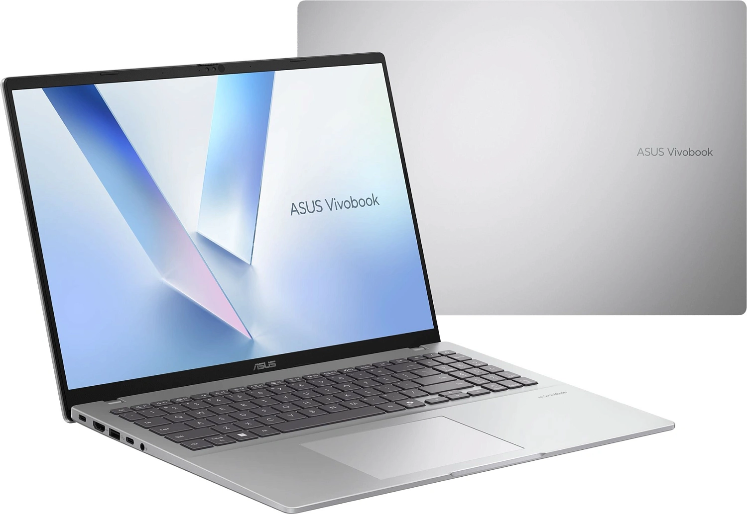 Ноутбук Asus VivoBook 16 M1607KA-MB037 Ryzen AI 5 340 16Gb SSD512Gb AMD Radeon 840M 16" IPS WUXGA (1920x1200) без ОС silver WiFi BT Cam (90NB15F2-M001C0)