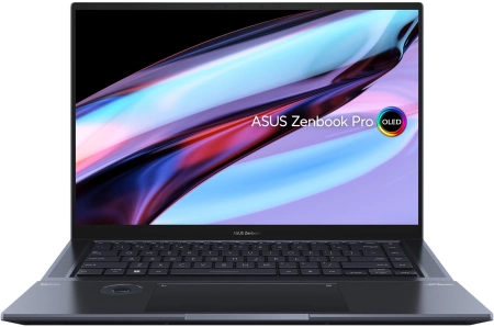 Ноутбук Asus Zenbook Pro 16X OLED UX7602VI-ME097X Core i9 13900H 32Gb SSD1Tb NVIDIA GeForce RTX4070 8Gb 16" OLED Touch 4K (3840x2400) Windows 11 Professional black WiFi BT Cam (90NB10K1-M005D0)