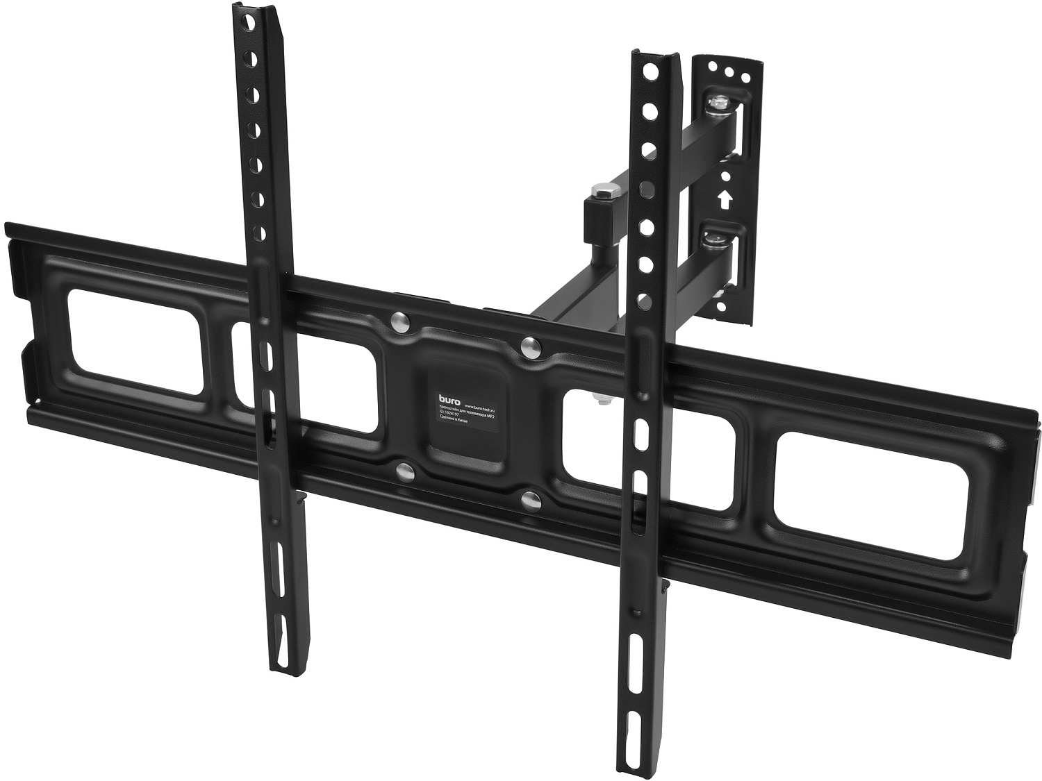 Кронштейн для телевизора Buro MF2 черный 32"-70" макс.35кг настенный поворотно-выдвижной и наклонный