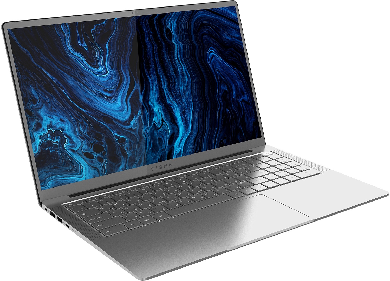 Ноутбук Digma Pro Sprint M Ryzen 7 3700U 16Gb SSD512Gb AMD Radeon RX Vega 10 16.1" IPS FHD (1920x1080) Windows 11 Professional silver WiFi BT Cam 4700mAh (DN16R7-ADXW02)