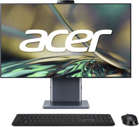 Моноблок Acer Aspire S27-1755 27" WQHD i7 1260P (1.5) 16Gb SSD512Gb Iris Xe CR noOS GbitEth WiFi BT 135W клавиатура мышь Cam серый 2560x1440.27