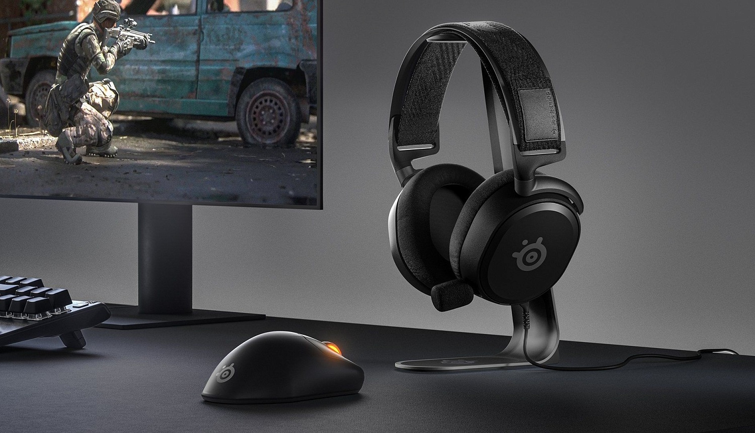 Наушники с микрофоном Steelseries Arctis Prime черный 1.2м мониторные оголовье (61487)