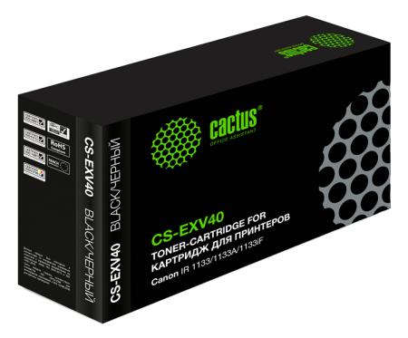 Картридж лазерный Cactus CS-EXV40 C-EXV40 черный (6000стр.) для Canon IR 1133/1133A/1133iF