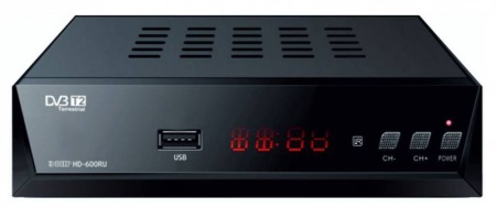 Ресивер DVB-T2 Сигнал Эфир HD-600RU черный