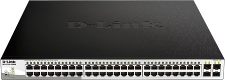 Коммутатор D-Link DGS-1210-52MPP/E2A 48G 4SFP 48PoE 740W управляемый