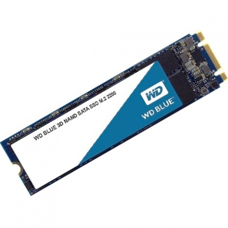 Твердотельный накопитель Western Digital SSD BLUE 500Gb SATA-III M2.2280 3D NAND WDS500G2B0B, 1 year