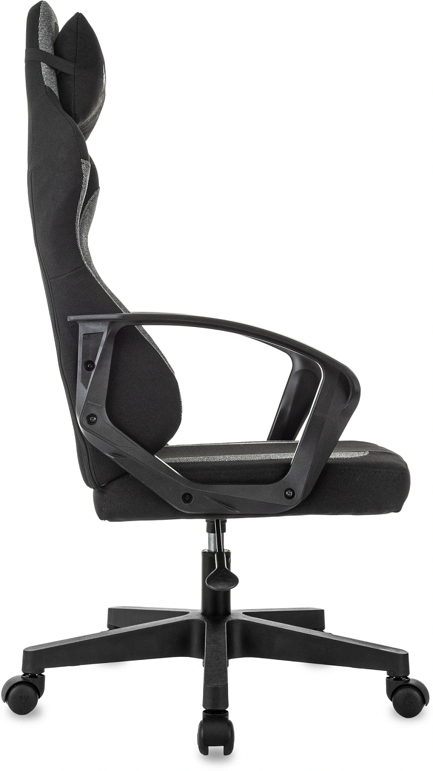 Кресло игровое Knight Optimum черный/серый крестов. пластик