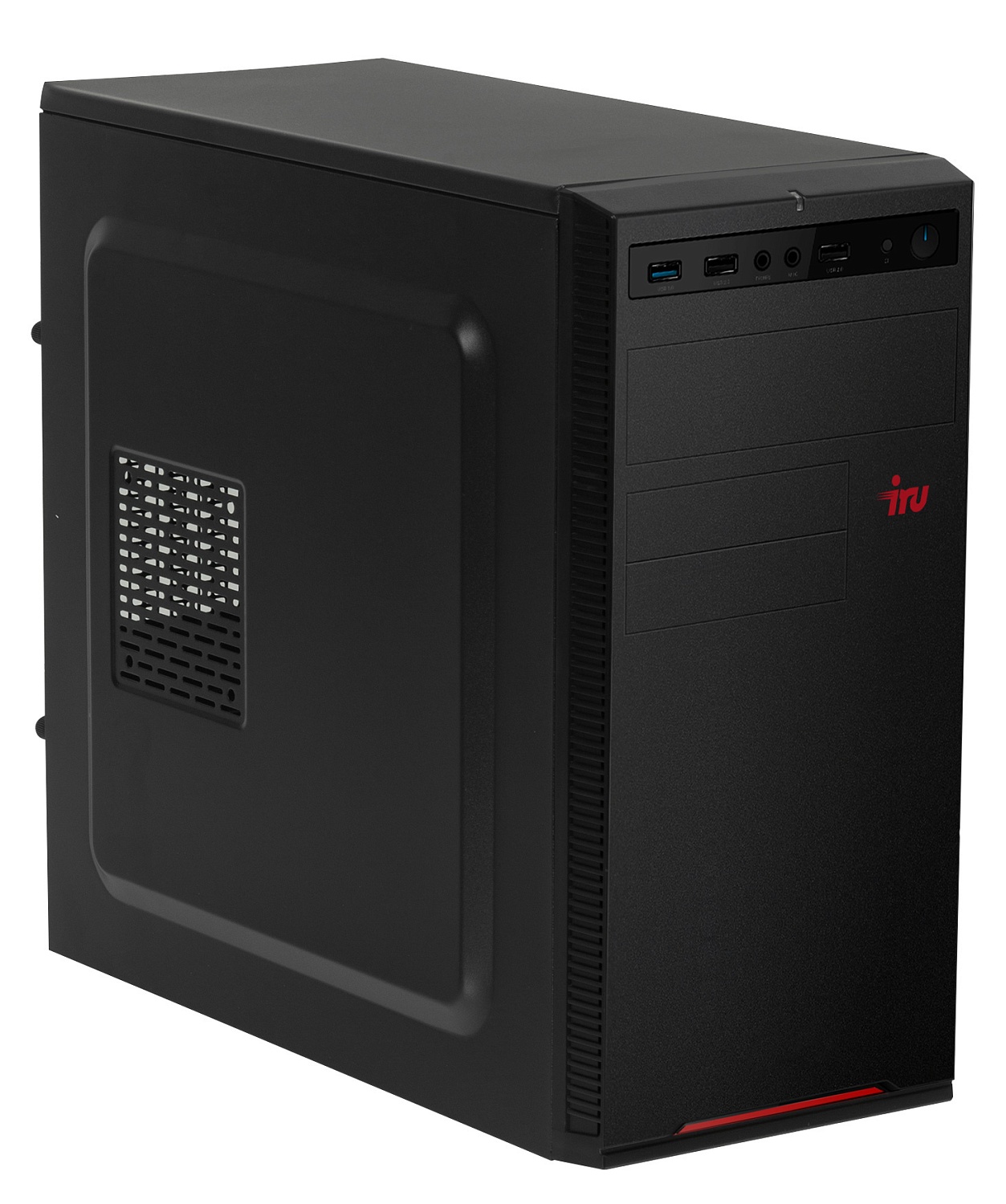 ПК IRU Home 320A3 MT Ryzen 3 3100 (3.6) 8Gb SSD240Gb GTX1650 4Gb Windows 10 Home Single Language 64 GbitEth 400W черный (1586766)