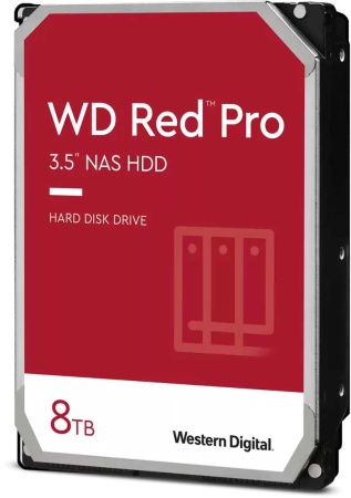 Жесткий диск Western Digital HDD SATA-III  8000Gb Red PRO for NAS WD8003FFBX, 7200rpm, 256MB buffer, 1 year