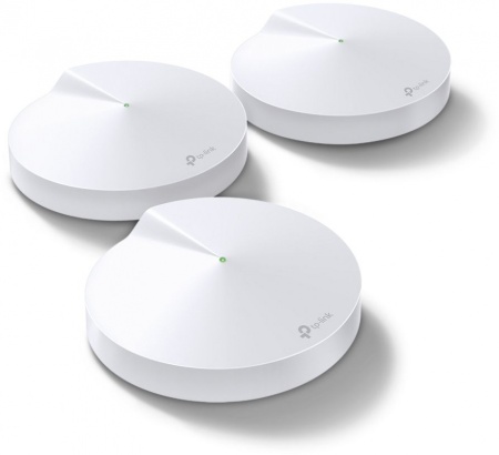 Бесшовный Mesh роутер TP-Link Deco M5 (DECO M5(3-PACK)) AC1300 10/100/1000BASE-TX белый (упак.:3шт)