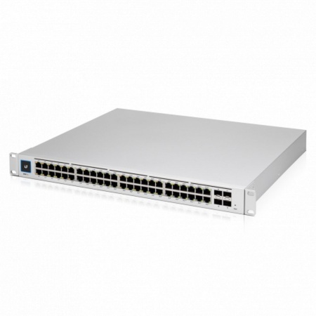 Коммутатор Ubiquiti UniFi Switch Pro 48 PoE |USW-Pro-48-POE| Ubiquiti PoE-коммутатор в стойку, 48х 1G RJ45, 4х 10G |USW-Pro-48-POE| SFP+, раздача 600 Вт (027656) {2}