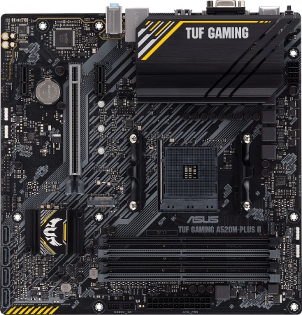 Материнская плата Asus TUF GAMING A520M-PLUS II Soc-AM4 AMD A520 4xDDR4 mATX AC`97 8ch(7.1) GbLAN RAID+VGA+HDMI+DP