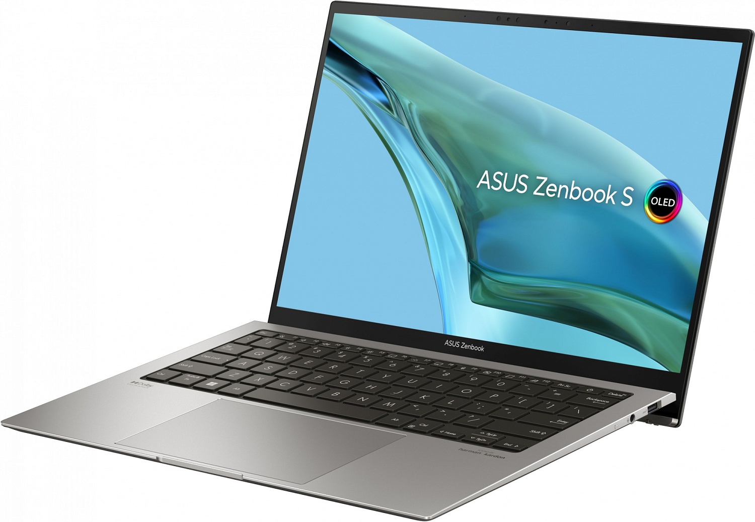 Ноутбук Asus Zenbook S UX5304VA-NQ356W Core i5 1335U 16Gb SSD512Gb Intel Iris Xe graphics 13.3" OLED 2.8K (2880x1800) Windows 11 Home grey WiFi BT Cam Bag (90NB0Z92-M00MP0)