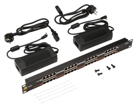 Патч-панель Lanmaster POE LAN-PP16-POE/A2 19" 1U 16xRJ45 кат.5e