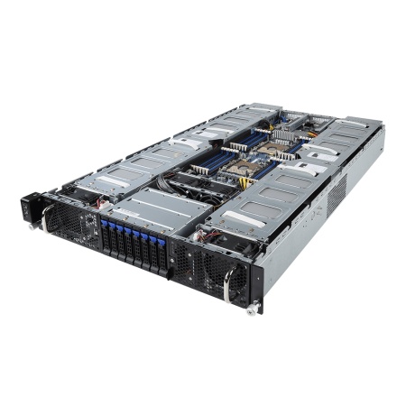 G291-280 2U, 8x Dual Slot GPU Support, 2x LGA3647, C621, 24x DDR4(2933), 8x2.5" HS HDD/SSD RAID, 8 PCIE x16, 2x 10GBase-T, Mlan, 2x USB 3.0, COM, VGA, 2x 2200W (6NG291280MR-00-163) (263171)