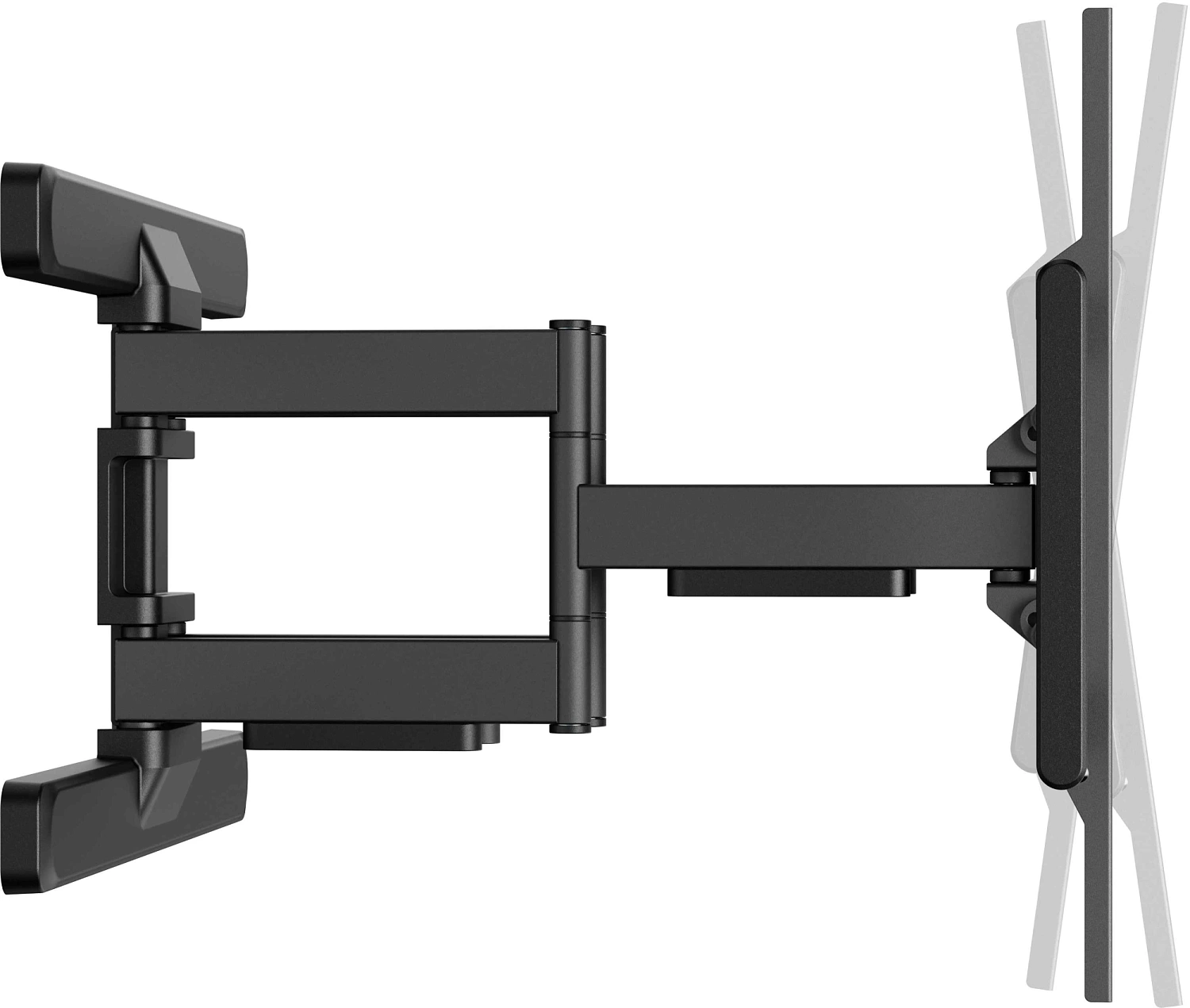 Кронштейн для телевизора Ultramounts UM970 черный 95"-120" макс.60кг настенный поворот и наклон
