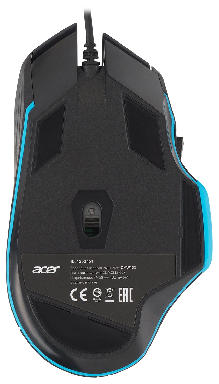 Мышь Acer OMW123 черный оптическая (6400dpi) USB (6but) Мышь Acer OMW123 черный оптическая (6400dpi) USB (6but)