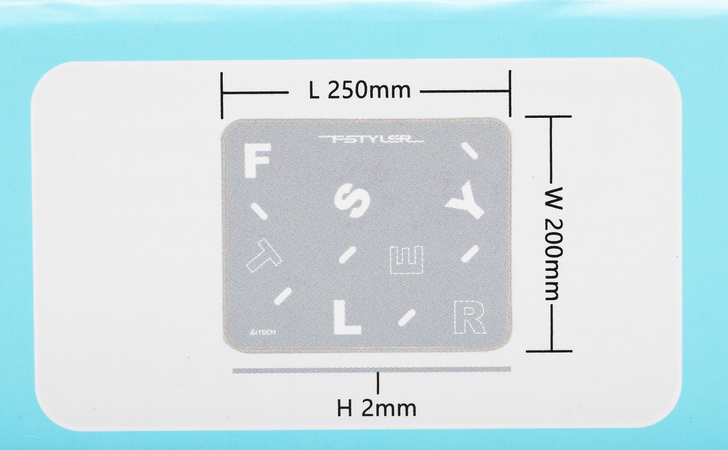 Коврик для мыши A4Tech FStyler FP25 Мини серый/белый 250x200x2мм