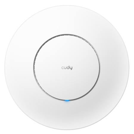 Точка доступа Wi-Fi CUDY AX3000 Wi-Fi 6 2 5G Access Point AX3000 Dual Band Ceiling Mount Wi-Fi 6 Access Point, Chipset MT7981, 802.11ax/ac/a/b/g/n, 2402Mbps at 5GHz + 574Mbps at 2.4GHz, 1 x 2.5G RJ45 Port, MU-MIMO, Support 12V DC or 802.3at PoE or Passive