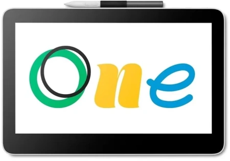 Графический планшет-монитор Wacom One 13 Touch LED USB Type-C белый