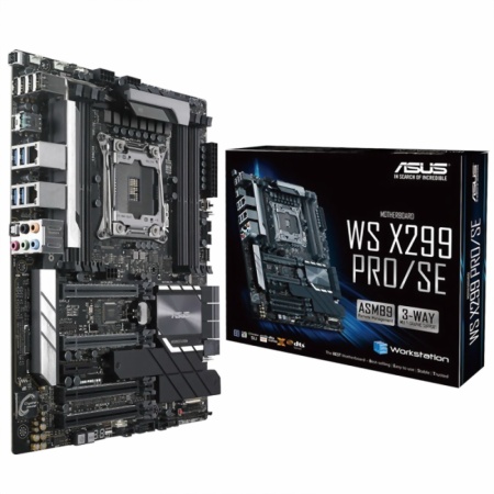 Серверная материнская плата ASUS Motherboard WS X299 PRO/SE,LGA-2066,X299,8DIMM,BMC,6xSATA 6Gb/s p,1xU.2,5PCIE,3Y Wr