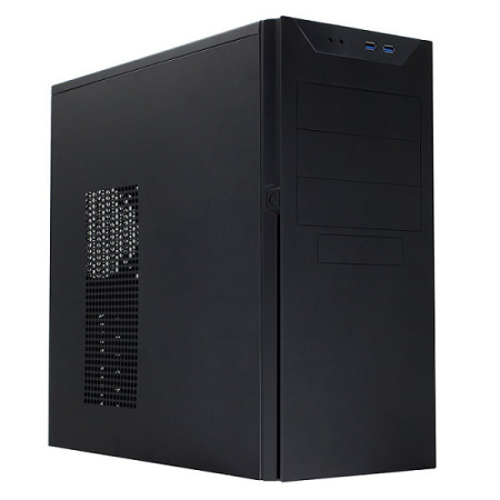 Корпус MidiTower Powerman BA833BK PM-600ATX-F U3.0*2+A(HD) ATX, mATX