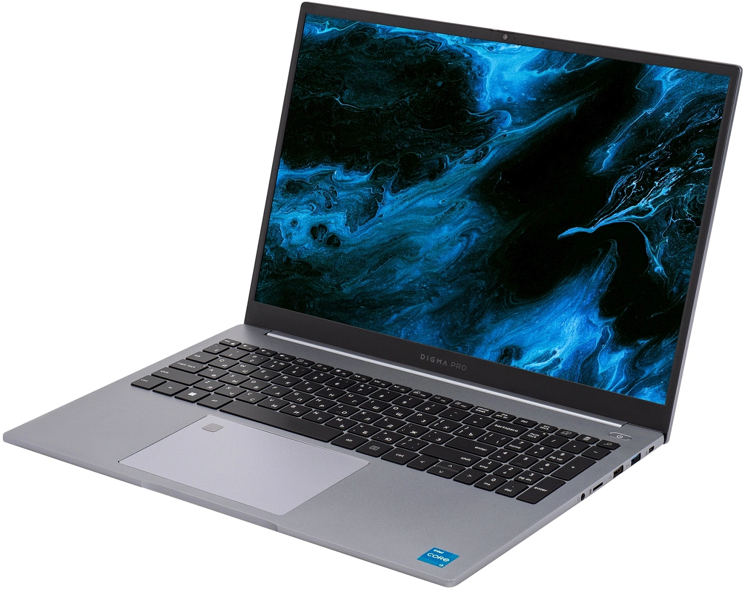 Ноутбук Digma Pro Pactos Core i3 1215U 8Gb SSD256Gb Intel UHD Graphics 16" IPS FHD (1920x1200) Windows 11 Professional dk.grey WiFi BT Cam 6060mAh (DN16P3-8CXW01)