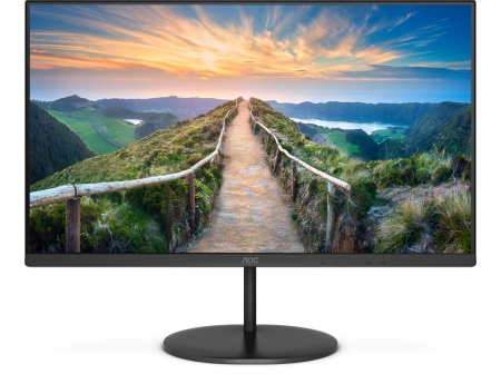 Монитор AOC 27" Q27V4EA черный IPS 16:9 HDMI M/M матовая 250cd 178гр/178гр 2560x1440 75Hz DP 2K 4.65кг