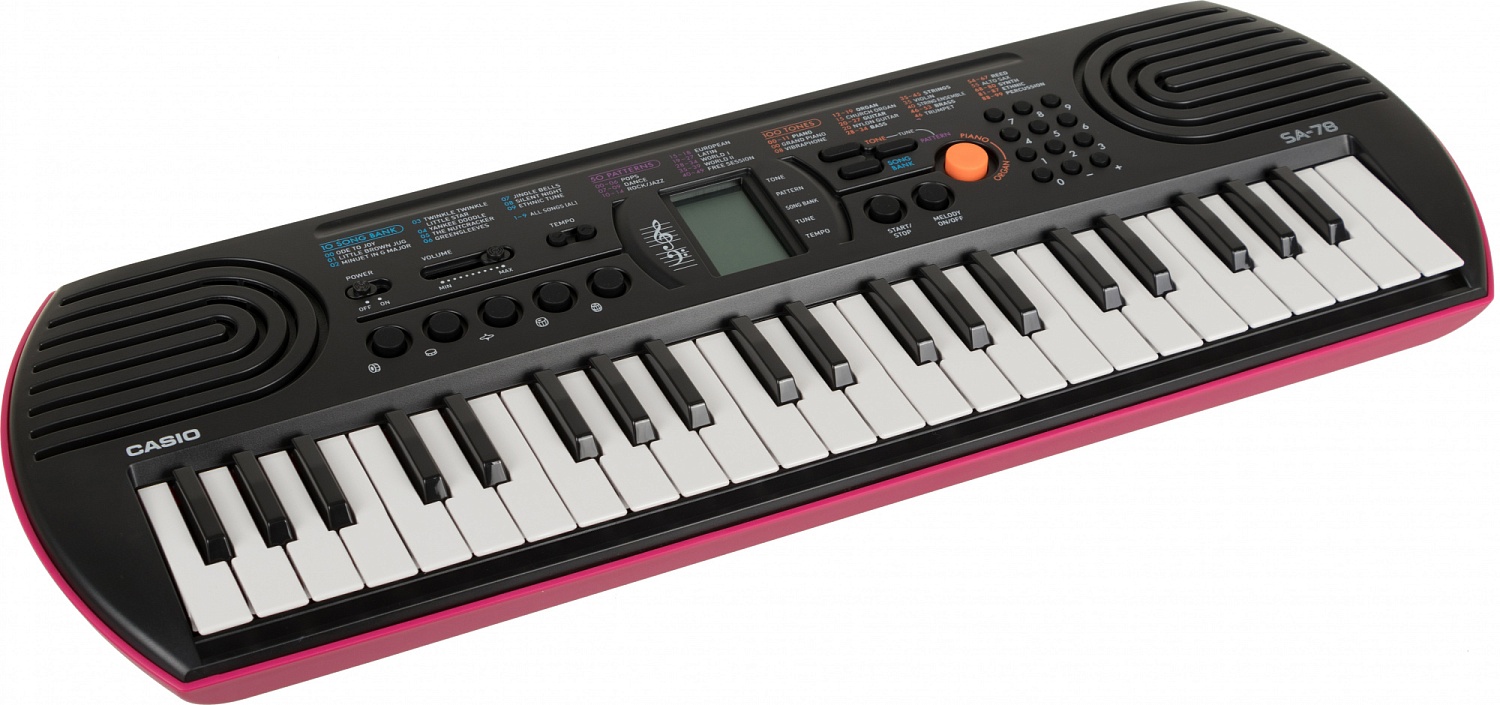 Синтезатор Casio SA-78 44клав. розовый