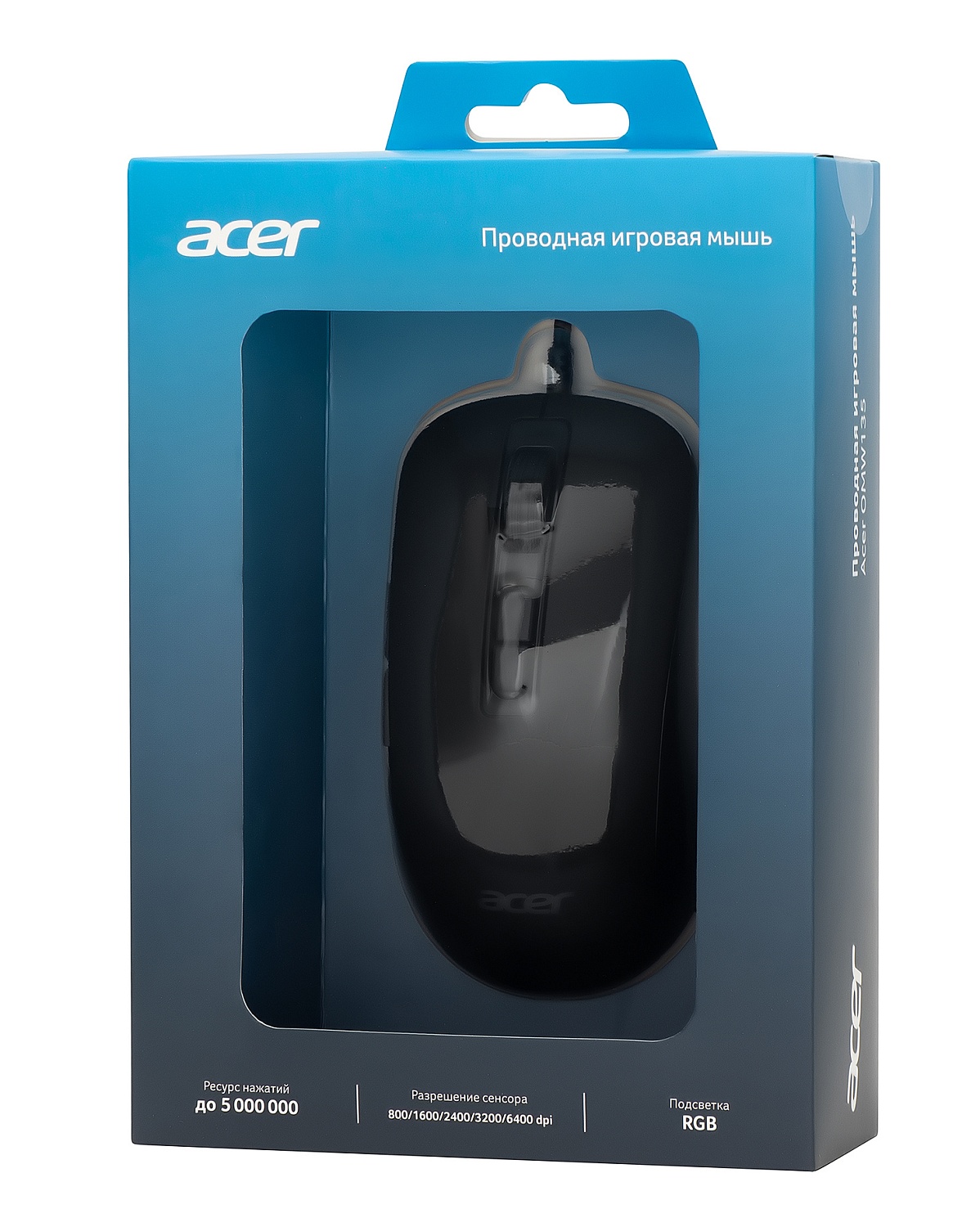 Мышь Acer OMW135 черный оптическая (3200dpi) USB (6but) Мышь Acer OMW135 черный оптическая (3200dpi) USB (6but)