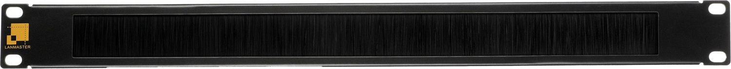 Кабельный органайзер Горизонтальный Lanmaster LAN-ORG/BP-1U двухсторонний щетки 1U шир.:19"