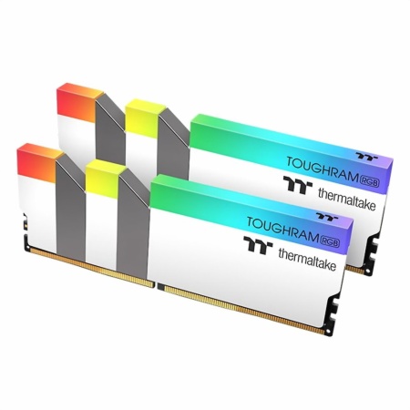 16GB Thermaltake DDR4 3600 DIMM TOUGHRAM RGB White Gaming Memory R022D408GX2-3600C18A Non-ECC, R022D408GX2-3600C18A CL18, 1.35V, Heat Shield, XMP 2.0, Kit (2x8GB), RTL (523981)