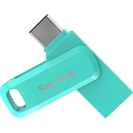 USB накопитель SanDisk Ultra Dual Drive Go USB Type-CTM Flash Drive 64GB Tiffany Green