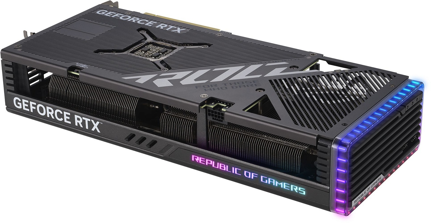Видеокарта Asus PCI-E 4.0 ROG-STRIX-RTX4070-O12G-GAMING NVIDIA GeForce RTX 4070 12288Mb 192 GDDR6X 2610/21000 HDMIx2 DPx3 HDCP Ret
