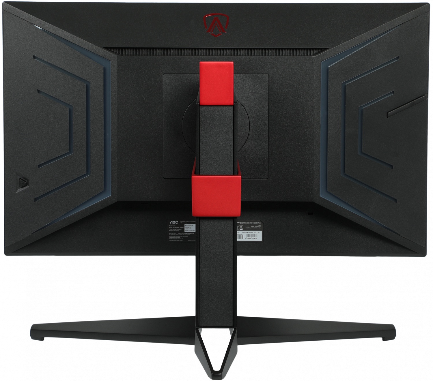 Монитор AOC 27" Agon Pro AG274QZM черный/красный IPS LED 1ms 16:9 HDMI M/M матовая HAS Piv 750cd 178гр/178гр 2560x1440 240Hz G-Sync FreeSync Premium DP 2K USB 7.5кг