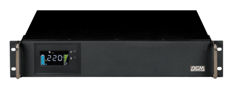 Источник бесперебойного питания Powercom King Pro RM KIN-1200AP LCD 720Вт 1200ВА черный