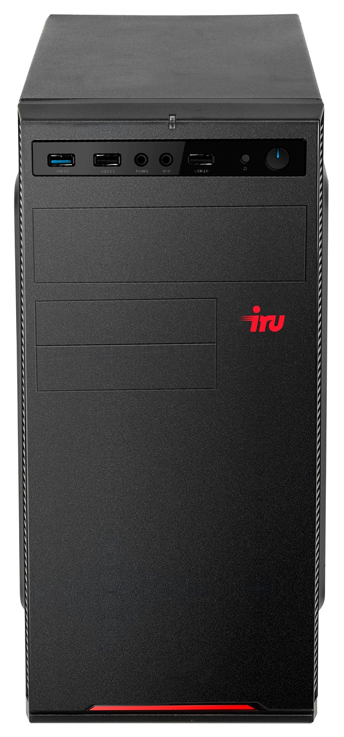 ПК IRU Home 310H5SE MT i5 10400 (2.9) 8Gb 1Tb 7.2k SSD240Gb UHDG 630 Windows 10 Professional 64 GbitEth 400W черный (1610467)