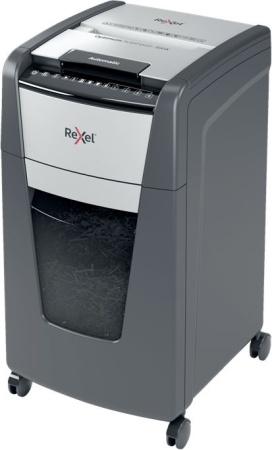 Шредер Rexel Optimum AutoFeed 300X черный с автоподачей (секр.P-4) фрагменты 300лист. 60лтр. скрепки скобы пл.карты
