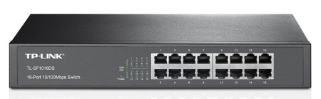 Коммутатор TP-Link TL-SF1016DS 16x100Mb неуправляемый