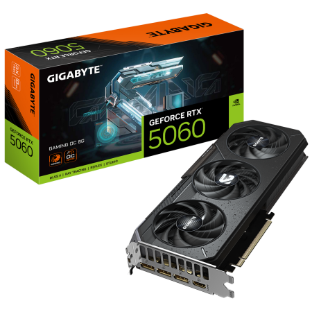 Видеокарта Gigabyte RTX5060 GAMING OC 8GB GDDR7 128bit 3xDP HDMI 3FAN RTL
