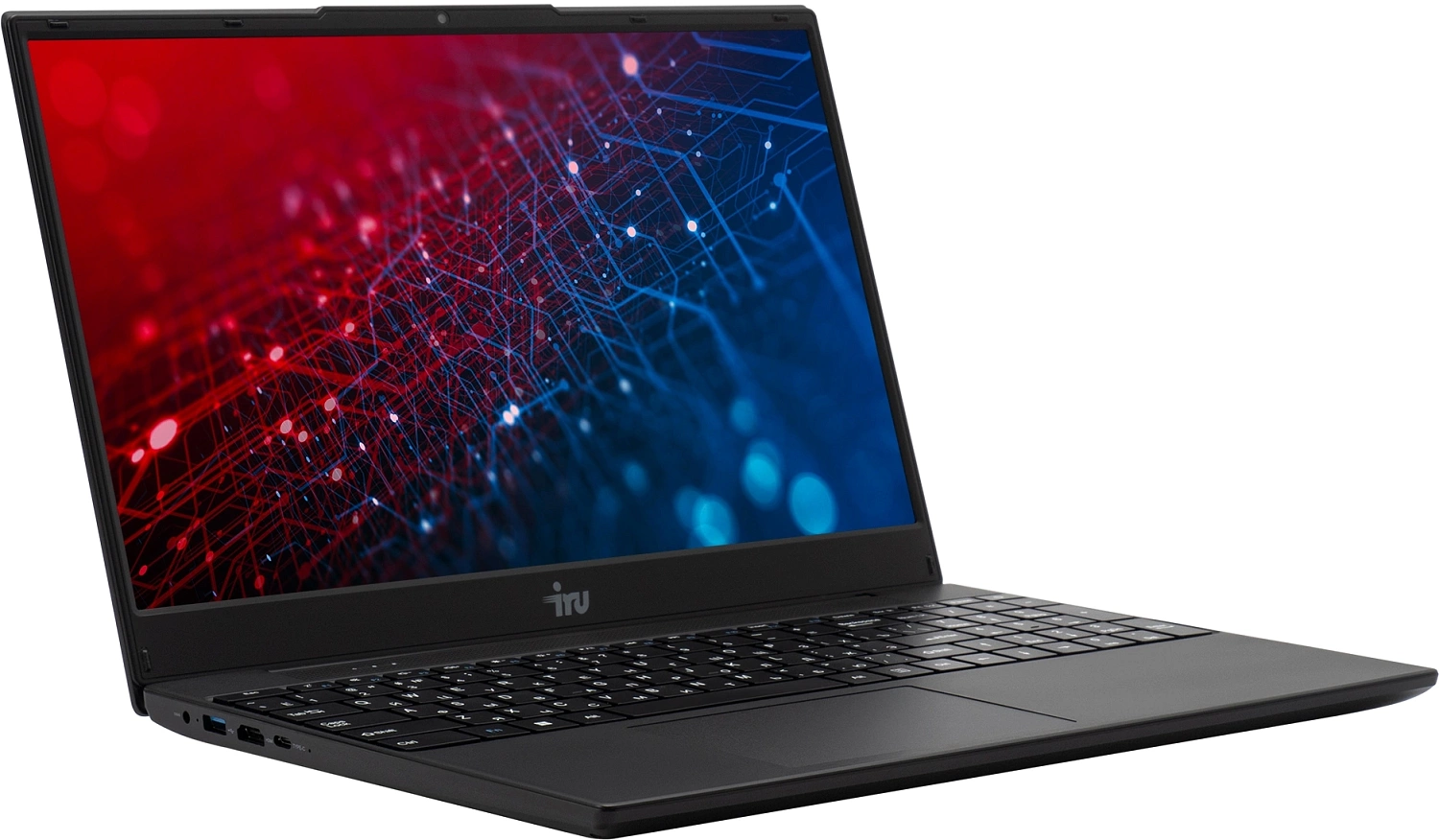 Ноутбук IRU Tactio 15ALG Core 5 1235U 8Gb SSD256Gb Intel Iris Xe graphics 1000M 15.6" IPS FHD Windows 11 Pro Pro black WiFi BT Cam (2044618)