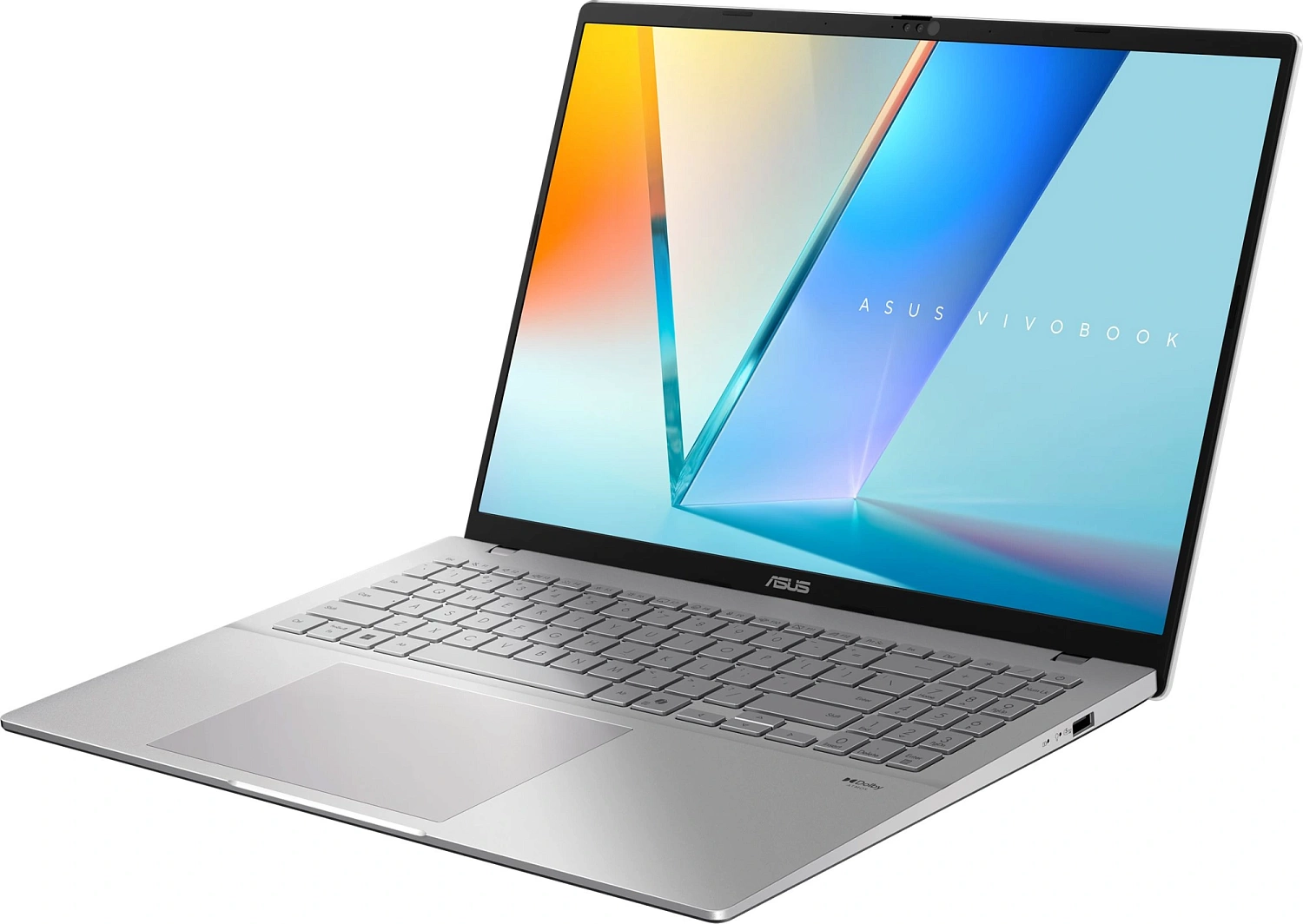 Ноутбук Asus VivoBook S16 M3607KA-SH131 Ryzen AI 5 330 16Gb SSD512Gb AMD Radeon Graphics 16" OLED WUXGA (1920x1200) без ОС silver WiFi BT Cam (90NB16T2-M00990)