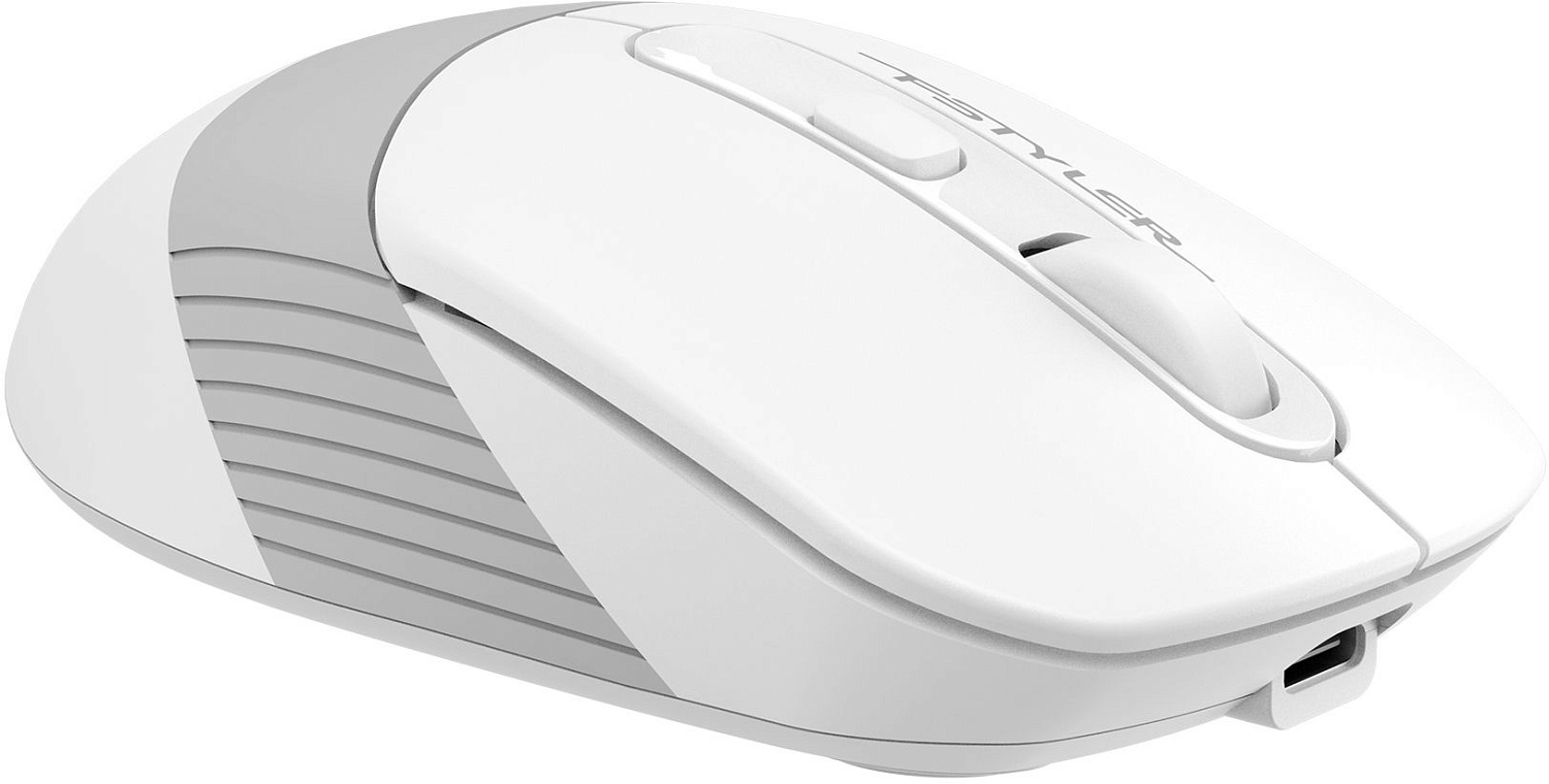 Мышь A4Tech Fstyler FG10CS Air белый/серый оптическая (2000dpi) silent беспроводная USB для ноутбука (4but) Мышь A4Tech Fstyler FG10CS Air белый/серый оптическая (2000dpi) silent беспроводная USB для ноутбука (4but)